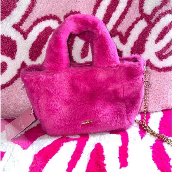 Barbie Skinnydip Faux Fur Custom Bedazzled Tote - Picture 5 of 8